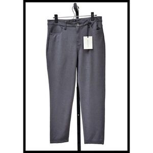NWT 41 Hawthorn Straight Fixed Waist Canopy Ponte Pants Grey Gray 10 NEW